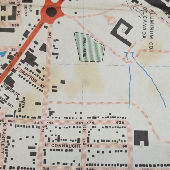 VINTAGE Kingston Centennial 1846-1946 Official Map Rare Visitor Lot - Picture 5 of 15